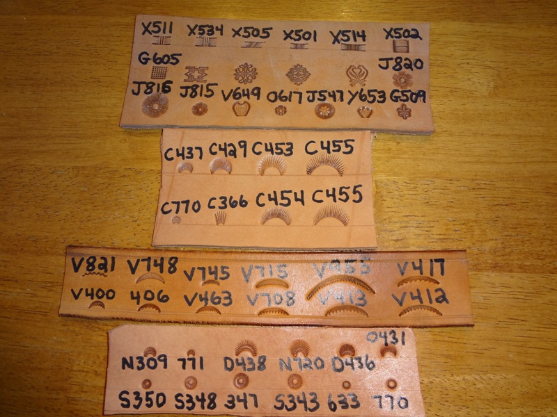 Used Leather Stamps For Sale Old/Sold